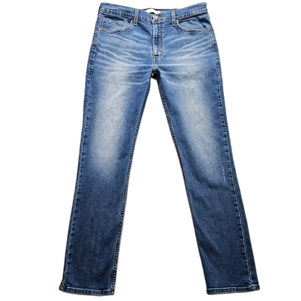 Levi Strauss Signature Slim Mens Jeans 36x32 Blue Medium Wash Mid Rise Stretch